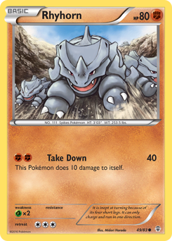 Rhyhorn, Generations #49, Pokémon TCG card