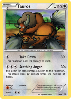 Tauros, Generations #57, Pokémon TCG card