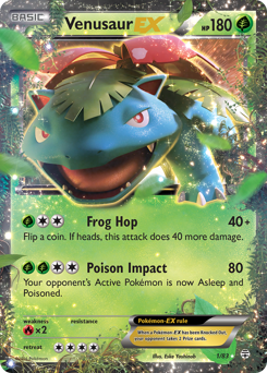Venusaur-EX, Generations #1, Pokémon TCG card