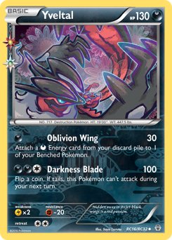 Yveltal, Generations #RC16, Pokémon TCG card