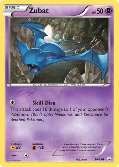 Zubat, Generations #30, Pokémon TCG card