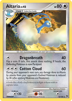 Altaria, Great Encounters #12, Pokémon TCG card