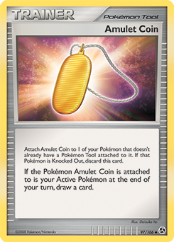 Amulet Coin, Great Encounters #97, Pokémon TCG card