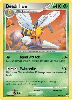 Beedrill, Great Encounters #13, Pokémon TCG card