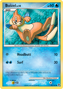Buizel, Great Encounters #61, Pokémon TCG card