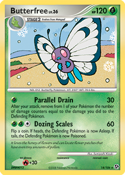 Butterfree, Great Encounters #14, Pokémon TCG card