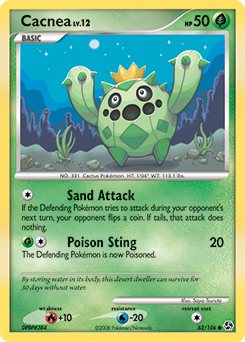 Cacnea, Great Encounters #62, Pokémon TCG card