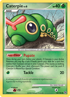Caterpie, Great Encounters #63, Pokémon TCG card