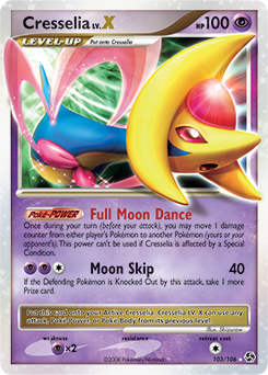 Cresselia LV.X, Great Encounters #103, Pokémon TCG card