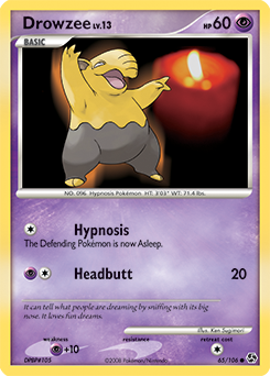 Drowzee, Great Encounters #65, Pokémon TCG card