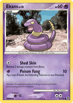 Ekans, Great Encounters #66, Pokémon TCG card