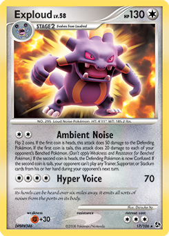 Exploud, Great Encounters #17, Pokémon TCG card