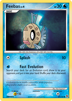 Feebas, Great Encounters #67, Pokémon TCG card