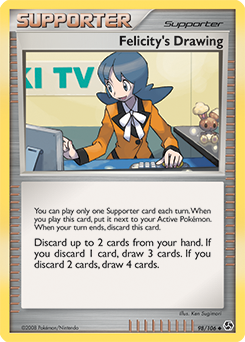 Felicity's Drawing, Great Encounters #98, Pokémon TCG card