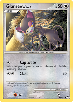 Glameow, Great Encounters #68, Pokémon TCG card