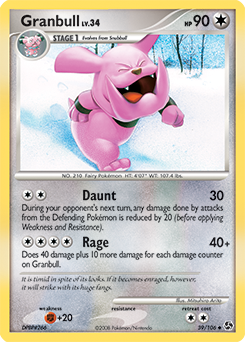 Granbull, Great Encounters #39, Pokémon TCG card