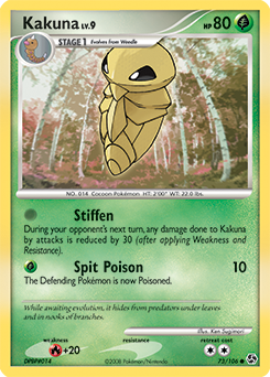 Kakuna, Great Encounters #73, Pokémon TCG card