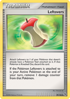 Leftovers, Great Encounters #99, Pokémon TCG card
