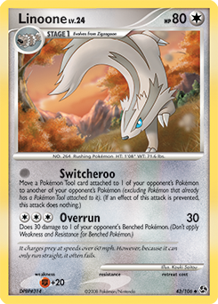 Linoone, Great Encounters #43, Pokémon TCG card