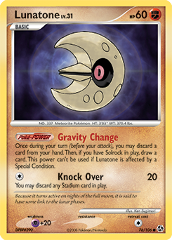 Lunatone, Great Encounters #76, Pokémon TCG card