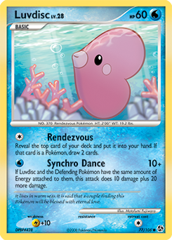 Luvdisc, Great Encounters #77, Pokémon TCG card