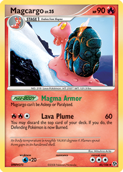 Magcargo, Great Encounters #45, Pokémon TCG card