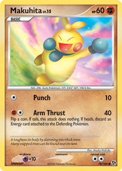 Makuhita, Great Encounters #78, Pokémon TCG card