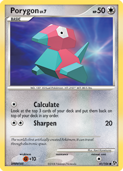 Porygon, Great Encounters #81, Pokémon TCG card