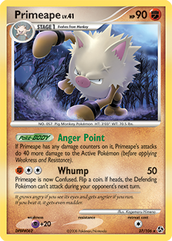 Primeape, Great Encounters #27, Pokémon TCG card
