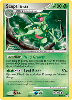 Sceptile, Great Encounters #8, Pokémon TCG card