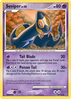 Seviper, Great Encounters #52, Pokémon TCG card