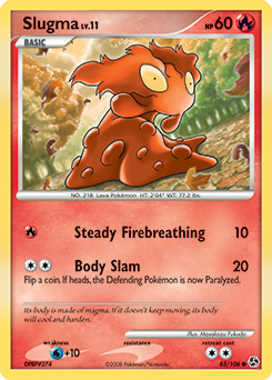 Slugma, Great Encounters #83, Pokémon TCG card