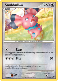 Snubbull, Great Encounters #84, Pokémon TCG card