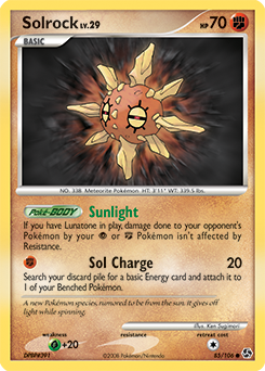 Solrock, Great Encounters #85, Pokémon TCG card