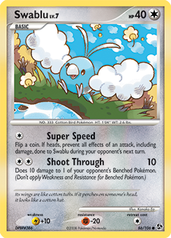 Swablu, Great Encounters #86, Pokémon TCG card