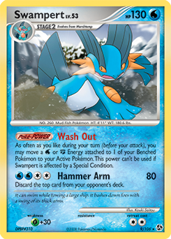 Swampert, Great Encounters #9, Pokémon TCG card