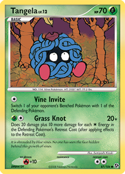 Tangela, Great Encounters #87, Pokémon TCG card
