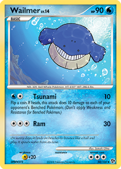 Wailmer, Great Encounters #58, Pokémon TCG card