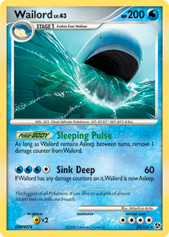 Wailord, Great Encounters #30, Pokémon TCG card