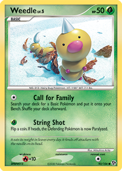 Weedle, Great Encounters #93, Pokémon TCG card