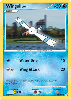 Wingull, Great Encounters #95, Pokémon TCG card