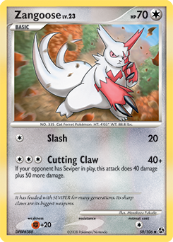 Zangoose, Great Encounters #59, Pokémon TCG card
