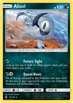 Absol, Guardians Rising #81, Pokémon TCG card