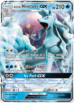 Alolan Ninetales-GX, Guardians Rising #22, Pokémon TCG card
