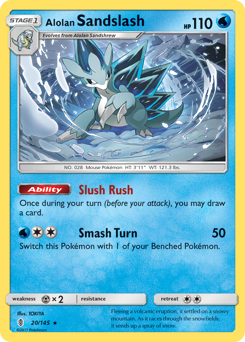 Alolan Sandslash, Guardians Rising #20, Pokémon TCG card