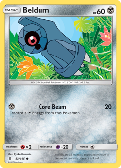 Beldum, Guardians Rising #83, Pokémon TCG card