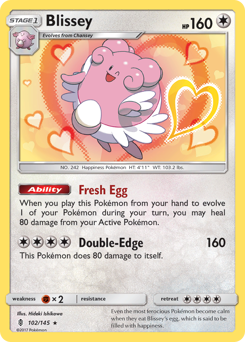 Blissey, Guardians Rising #102, Pokémon TCG card