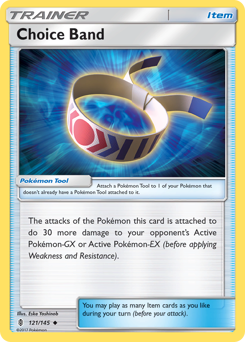 Choice Band, Guardians Rising #121, Pokémon TCG card