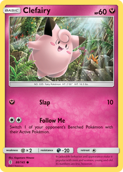 Clefairy, Guardians Rising #88, Pokémon TCG card
