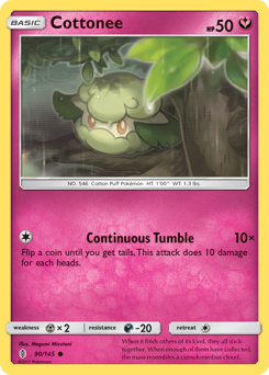 Cottonee, Guardians Rising #90, Pokémon TCG card